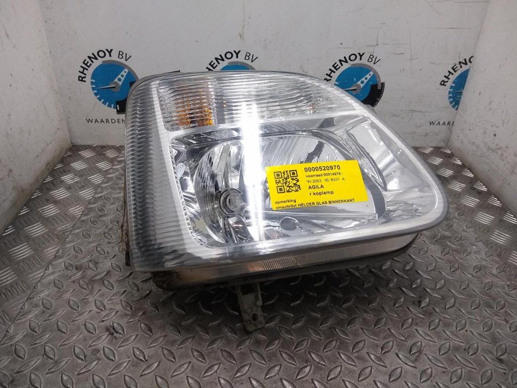 OPEL AGILA 1.0-12V KOPLAMP R 2003, Ophalen of Verzenden, Gebruikt, Stiba lid