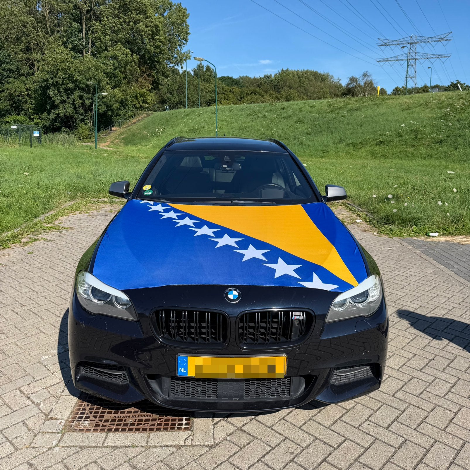 Bosnië & Herzegovina motorkap vlag - GLOEDNIEUW, Ophalen of Verzenden, Nieuw