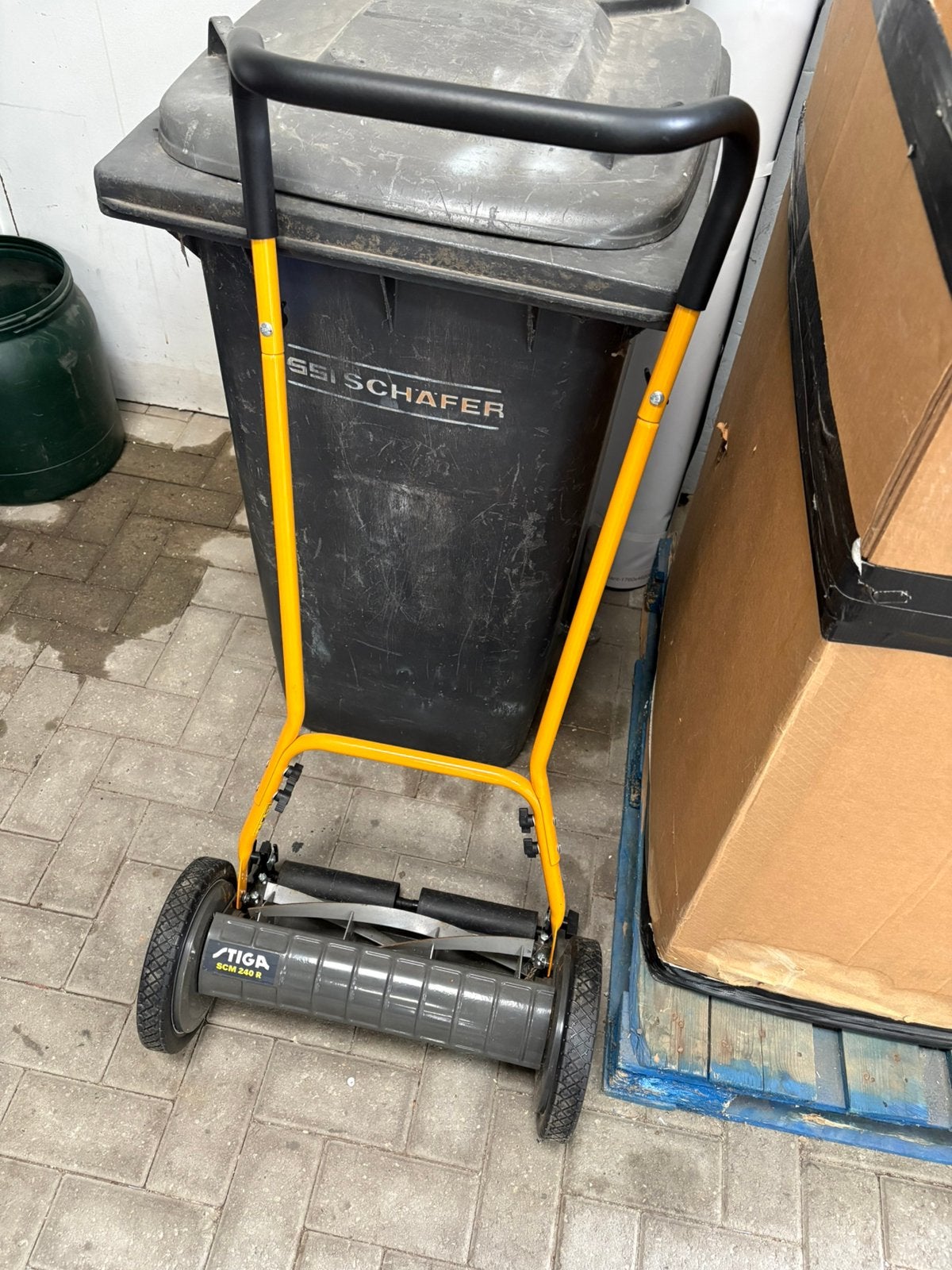 Stiga SCM 240R, Tuin en Terras, Grasmaaiers, Ophalen, Zo goed als nieuw