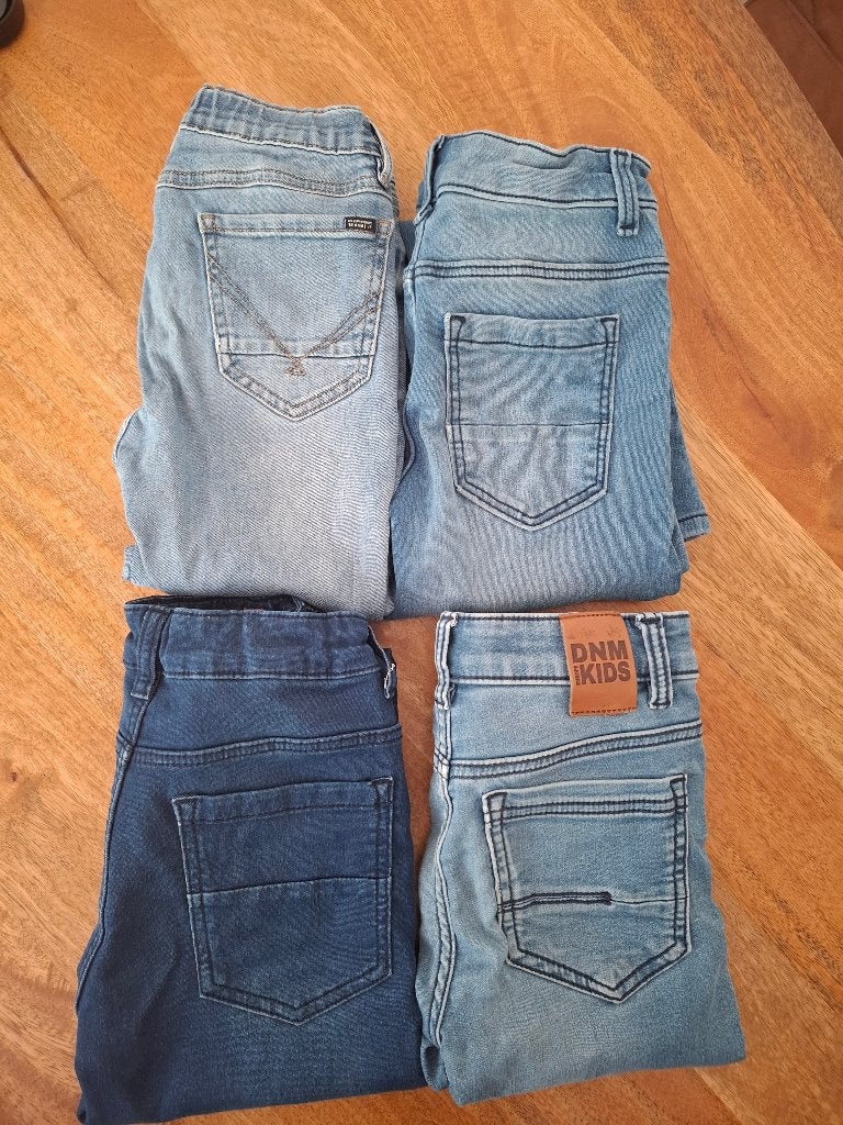 4 Skinny Jeans Jongens Maat 134 - name it, Europe Kids, Hema, Kinderen en Baby's, Kinderkleding | Maat 134, Broek, Gebruikt, Ophalen of Verzenden