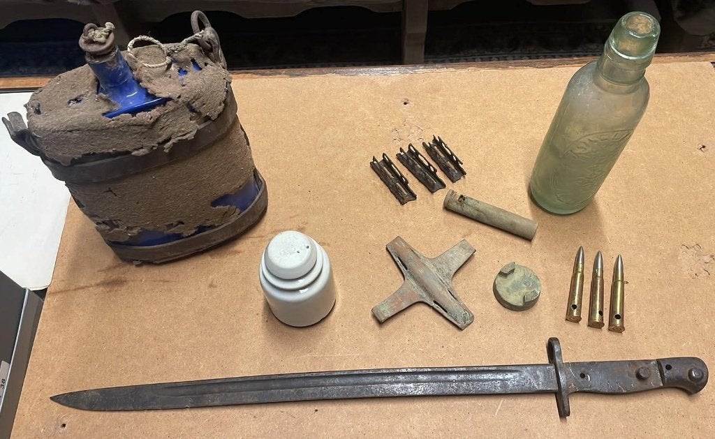 WW1 Brits lot relics, Verzamelen, Ophalen of Verzenden, Landmacht, Engeland, Hulzen of Bodemvondsten