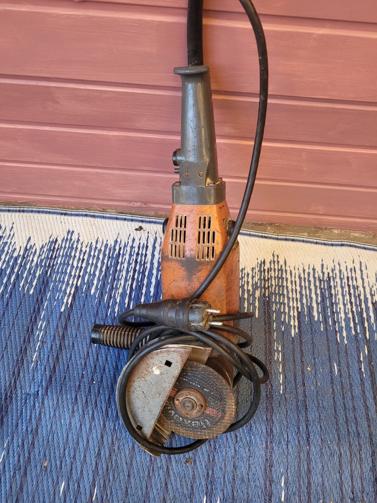 Oude haakse slijper - Werkt nog goed!, Ophalen of Verzenden, Gebruikt, Minder dan 700 watt, Haakse handslijpmachine