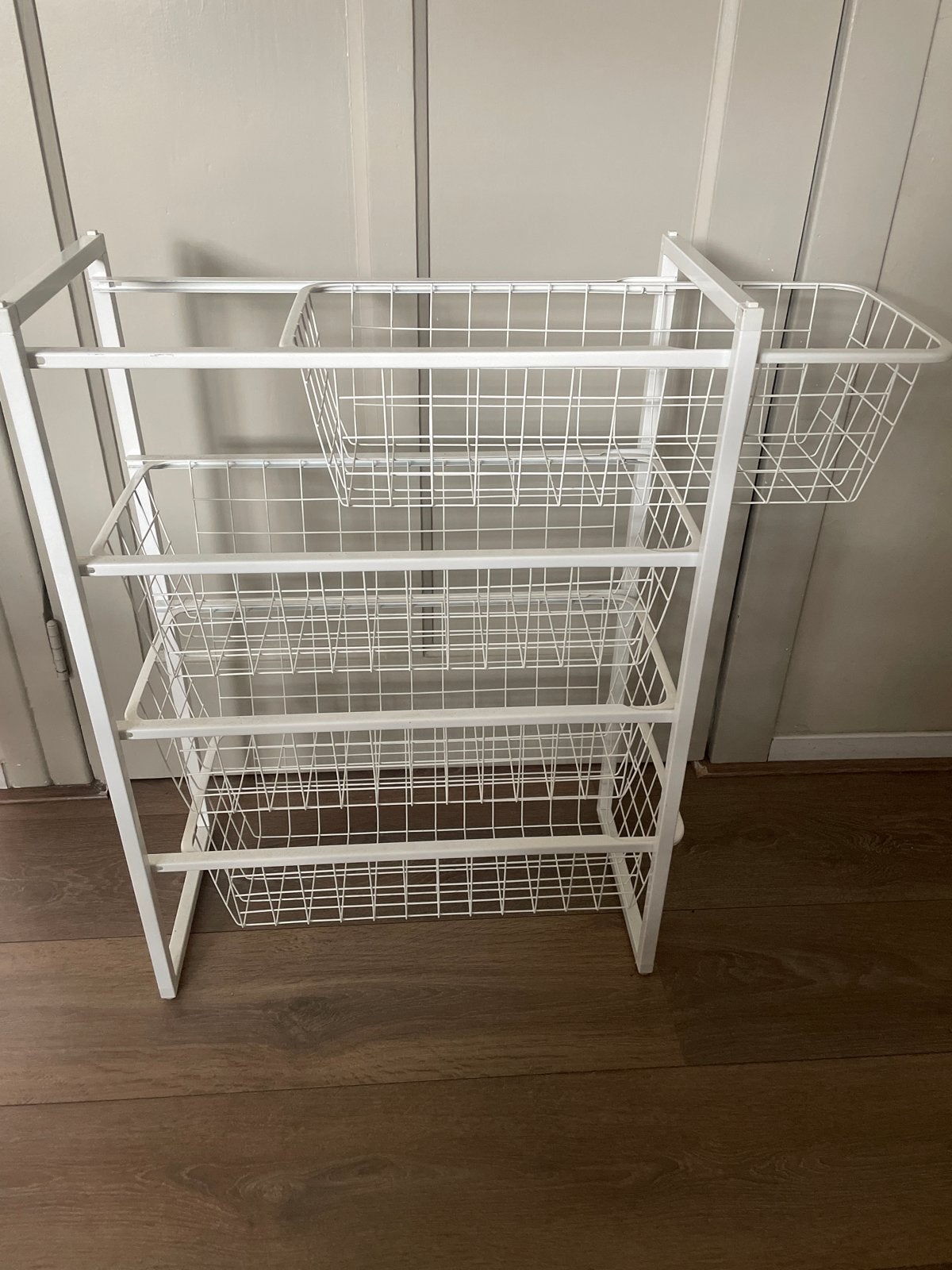 IKEA Jonaxel draadmanden rek - Wit, Ophalen, Gebruikt