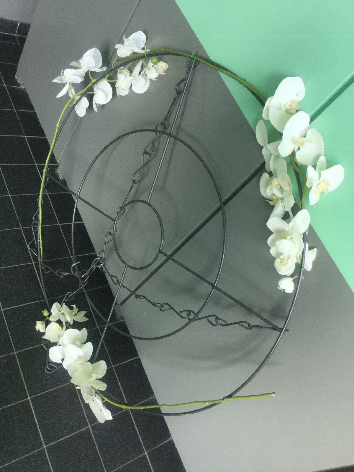 Nieuwe Intratuin plafondhanger, 100 cm diameter, Ophalen of Verzenden, Nieuw, Groen, Metaal