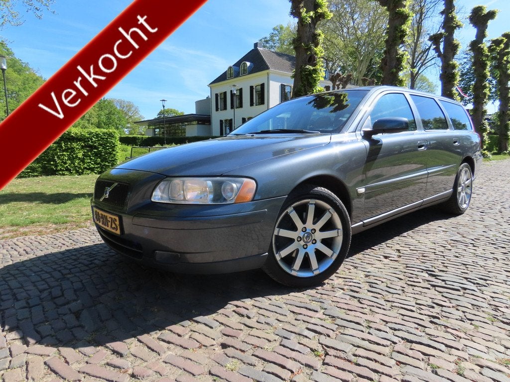 Volvo V70 2.4D Edition II Ecc Cruisecontrol Leer Stoelverwar, Auto's, Voorwielaandrijving, 15 km/l, 1535 kg, 165 pk
