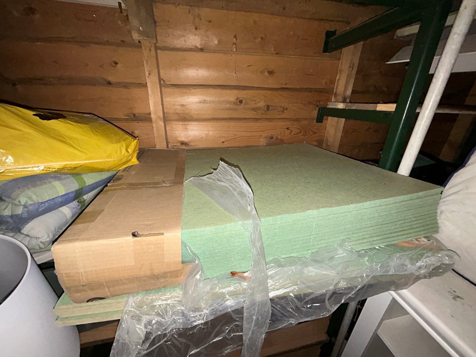 21 groene softboard ondervloerplaten - ca. 9,8 m², Doe-het-zelf en Verbouw, Vloerdelen en Plavuizen, Ophalen, Overige materialen