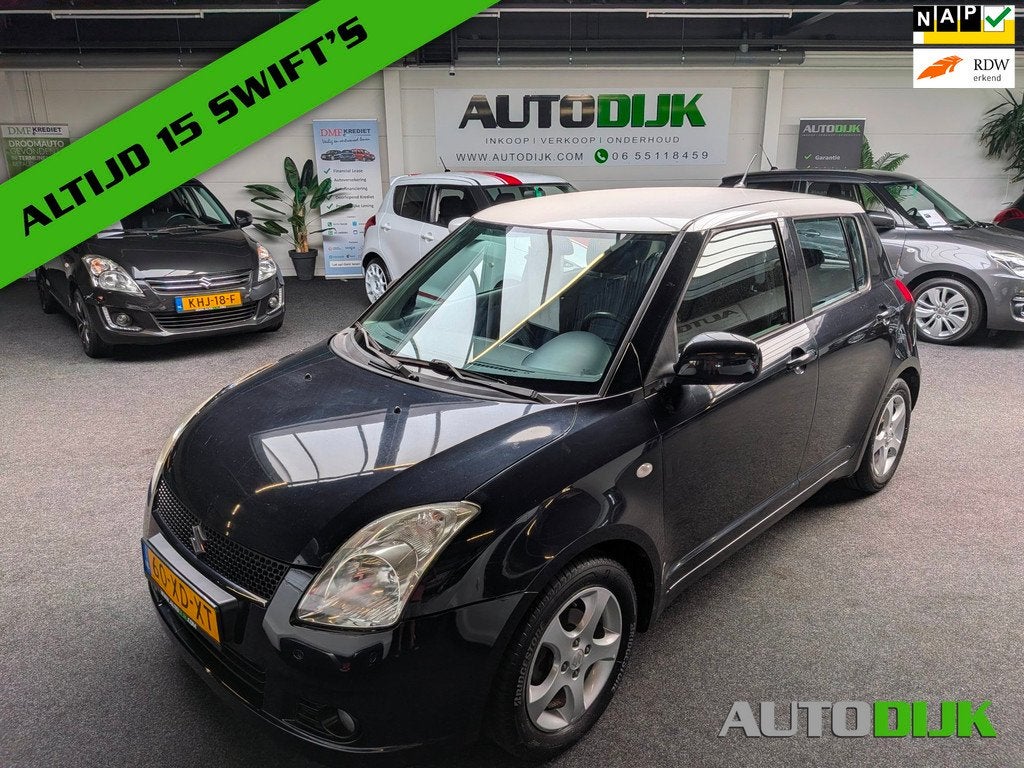 Suzuki Swift 1.3 Shogun Black&White|*Carplay|2e Eigenaar, Auto's, Voorwielaandrijving, Stof, Zwart, 965 kg