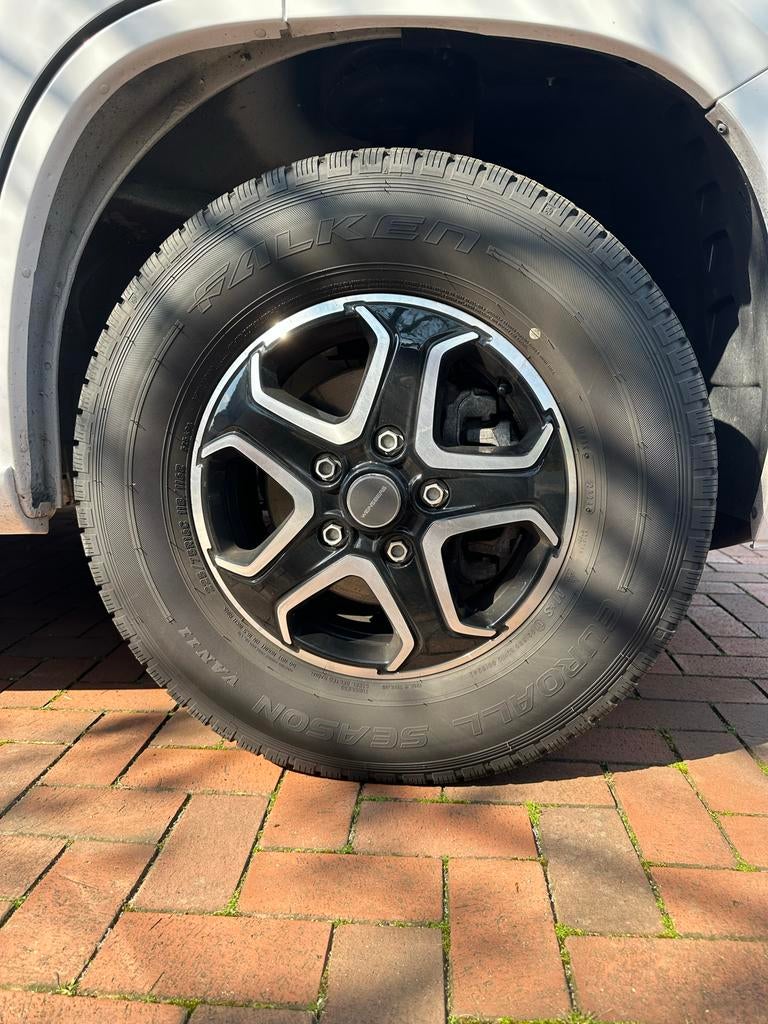 Fiat Ducato Camper 4-seizoensbanden en velgen 16 inch 5x130, Auto-onderdelen, Banden en Velgen, Gebruikt, 16 inch, Banden en Velgen