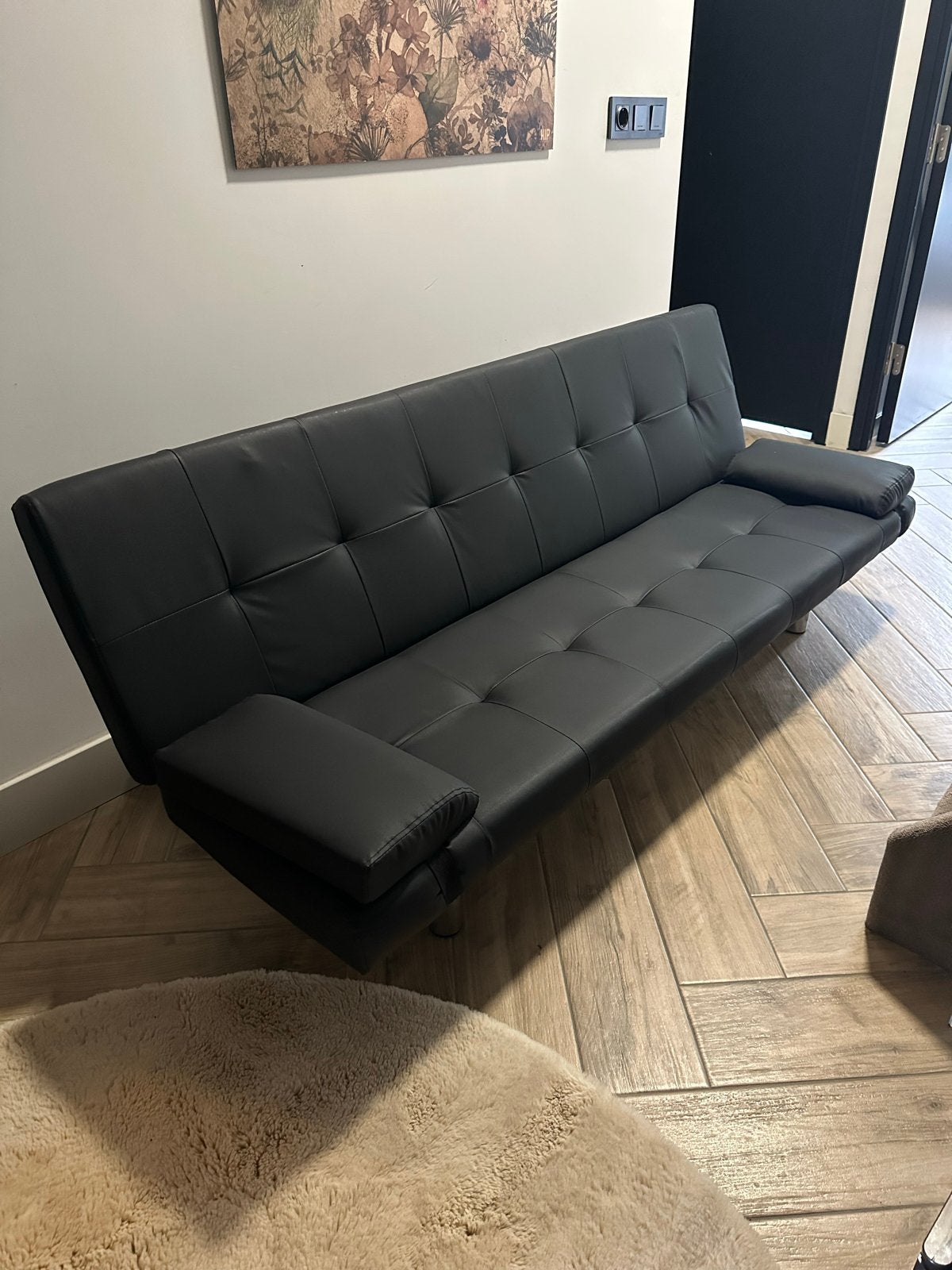 Zwart slaapbank,  nieuw, Ophalen, Zwart, Overige maten, Nieuw