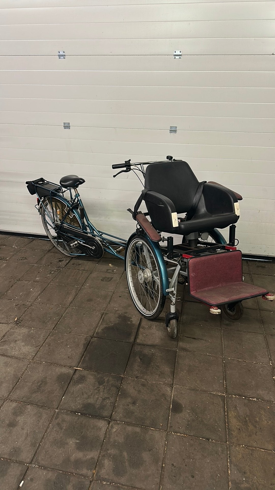 Rolstoel fiets met hulp motor spartamet, ..., Ophalen of Verzenden, Zo goed als nieuw, ...
