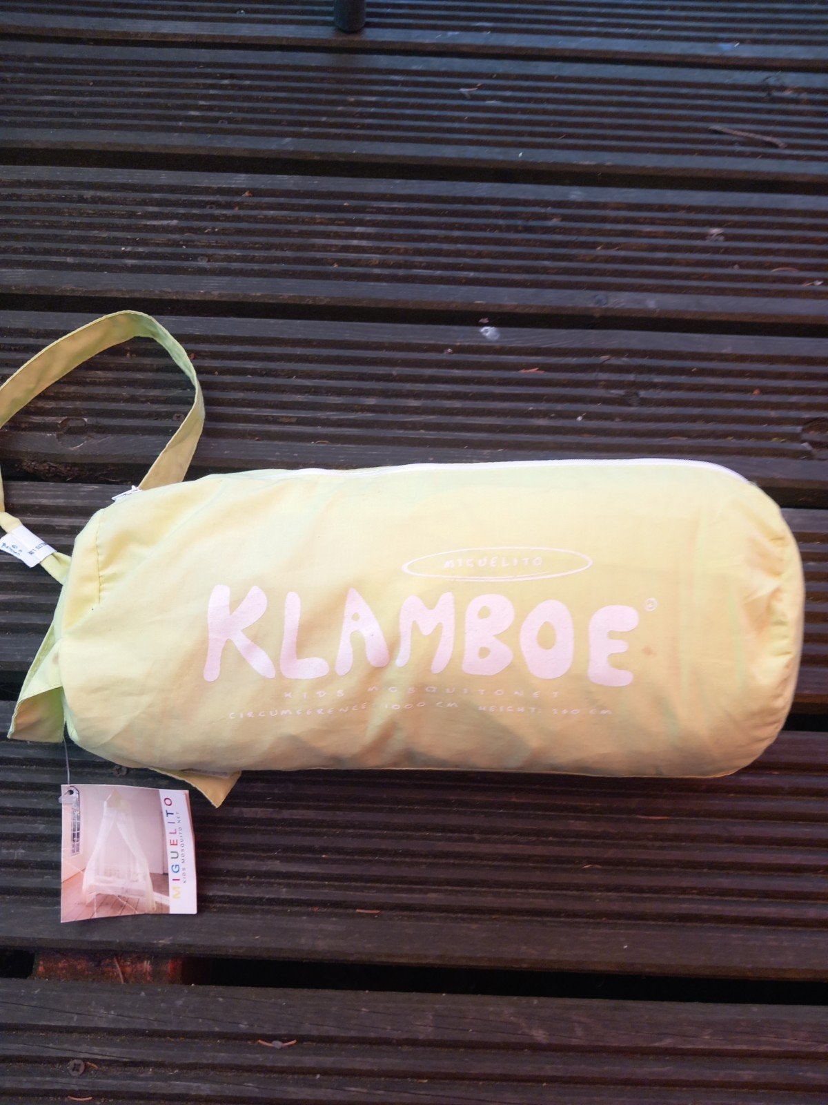 Klamboe lime groen - Miguelito  Mosquito voor 1 persoons bed, Overige merken, Jongetje of Meisje, Overige typen, Ophalen of Verzenden