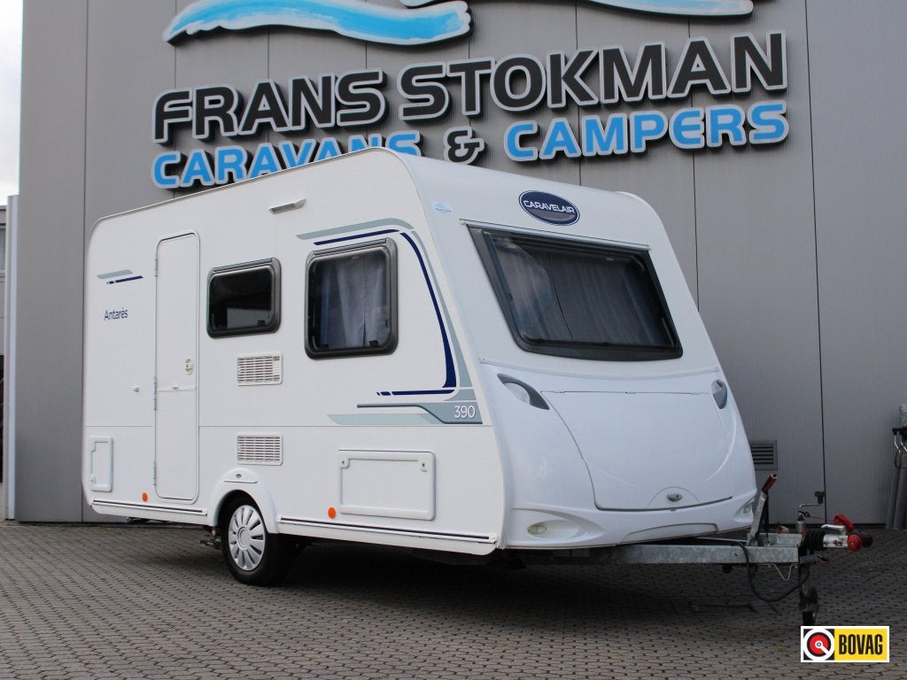 Caravelair Antares 390 Voortent Mover 1000KG Dwars bed, Caravans en Kamperen, Bedrijf, Treinzit, Caravelair, Schokbreker