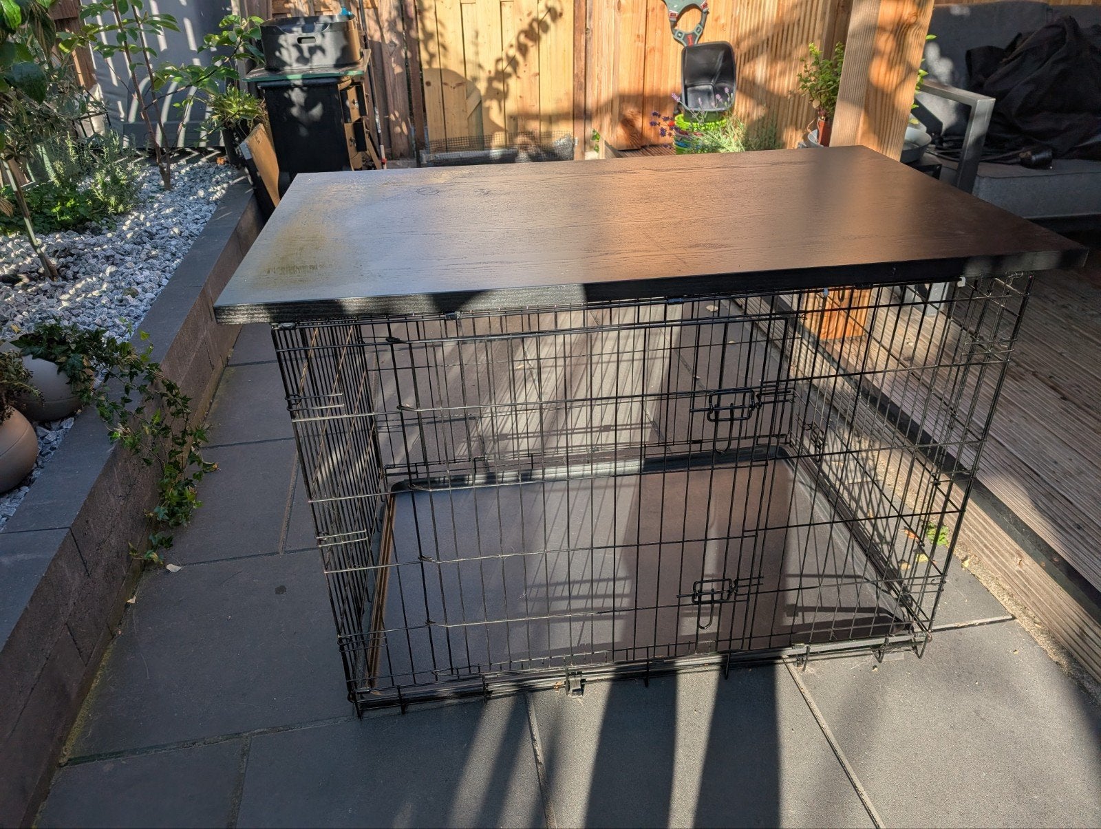 Honden Bench XL incl. hoes & bovenplank, Ophalen, Gebruikt