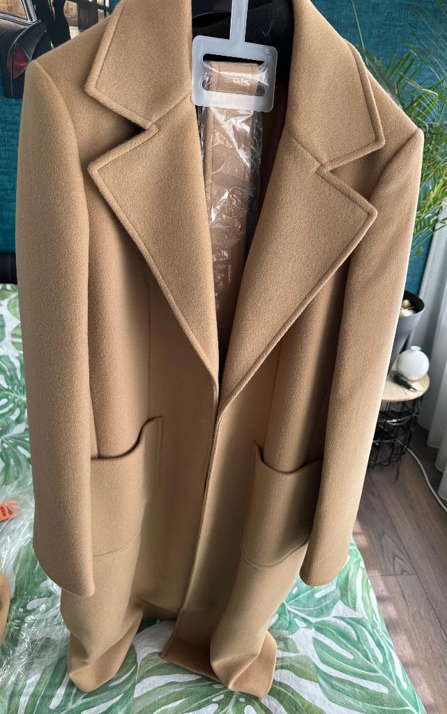 Max Mara Runaway Mantel camel beige met ceintuur 44, Beige, Nieuw, Ophalen of Verzenden, Maat 42/44 (L)
