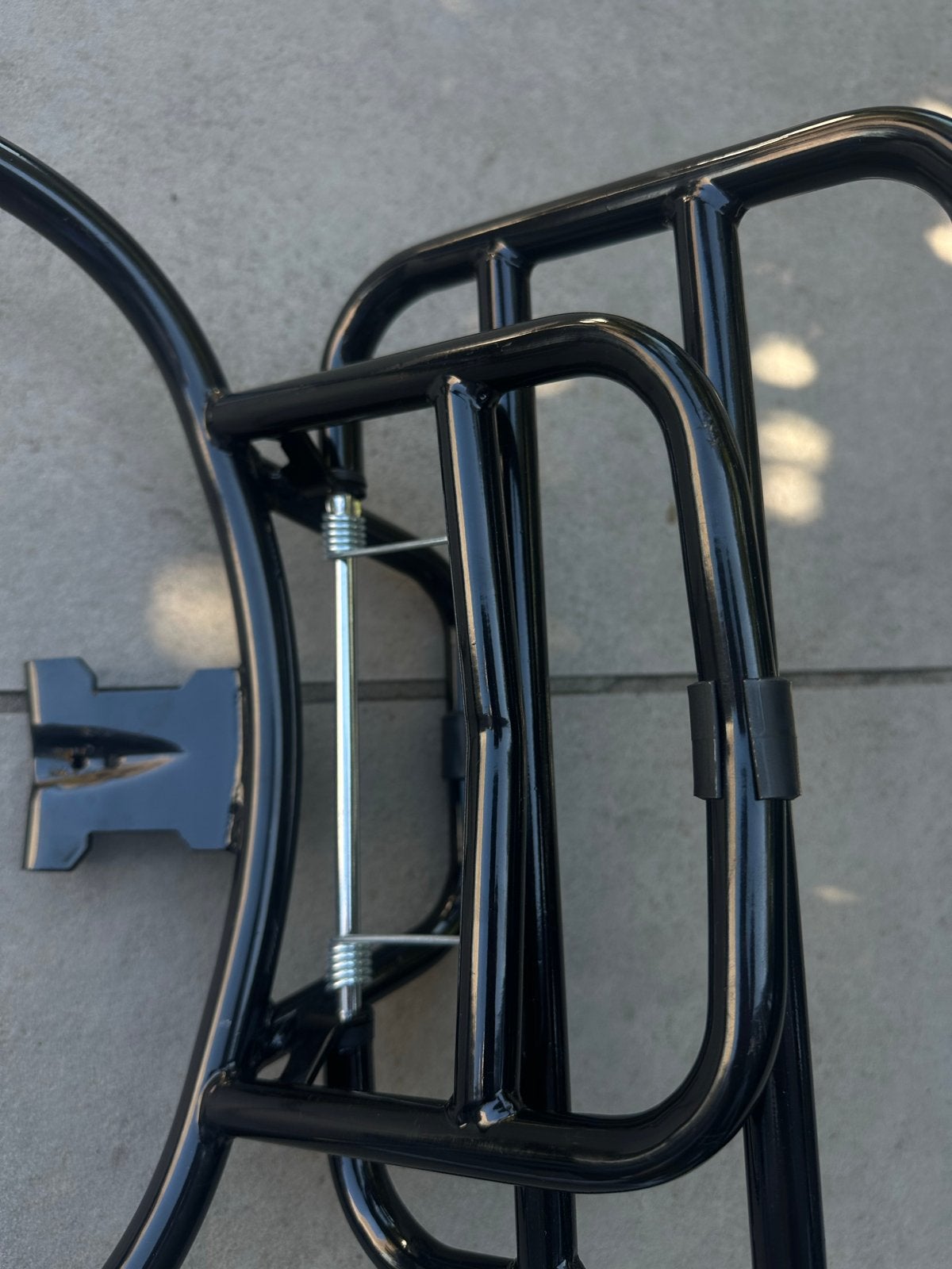 Zwart glans achterrek Vespa Sprint (uitklapbaar), Ophalen, Gebruikt, Overige typen, Vespa