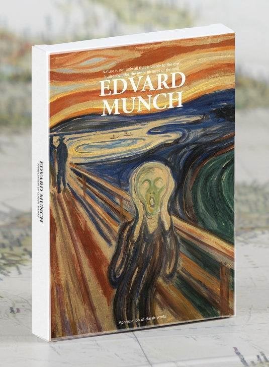 Munch de Schreeuw Set 30 Kunst Schilderij AnsichtKaarten, Verzenden, 1980 tot heden, Ongelopen, Overige thema's