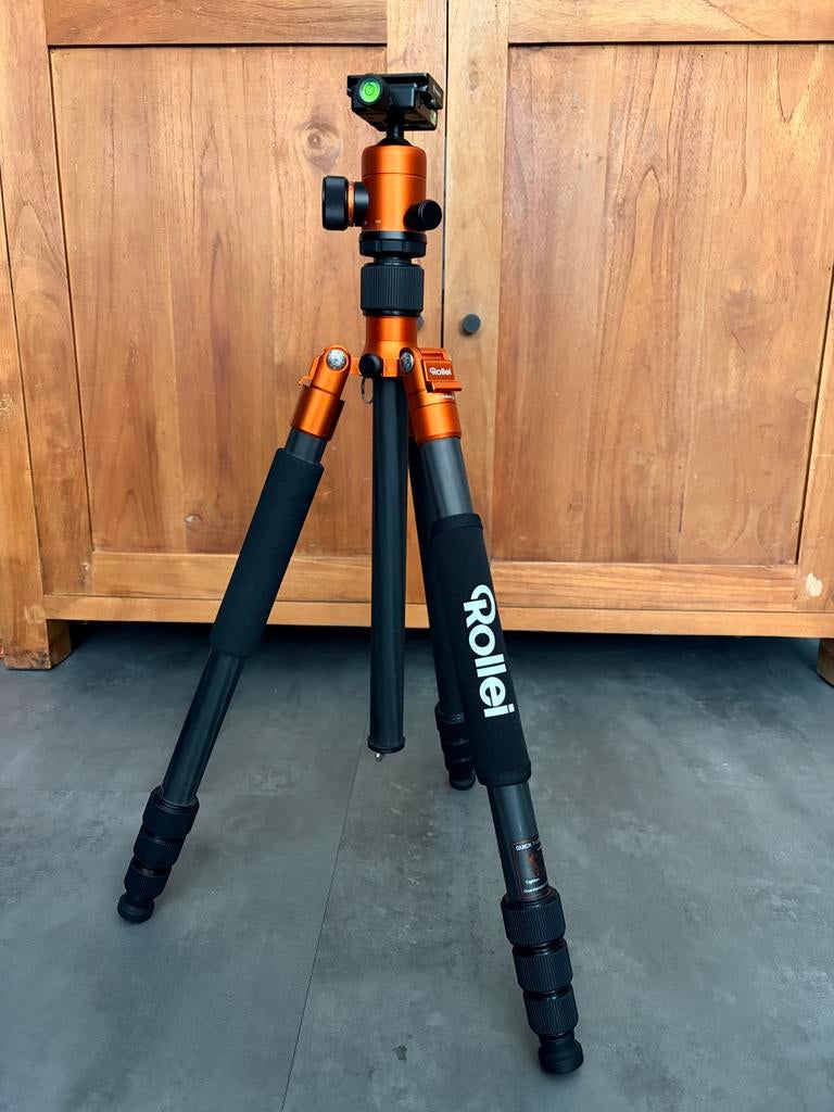 Rollei C5i Carbon Statief met Balhoofd, Zo goed als nieuw, 150 tot 175 cm, Met balhoofd, Ophalen of Verzenden