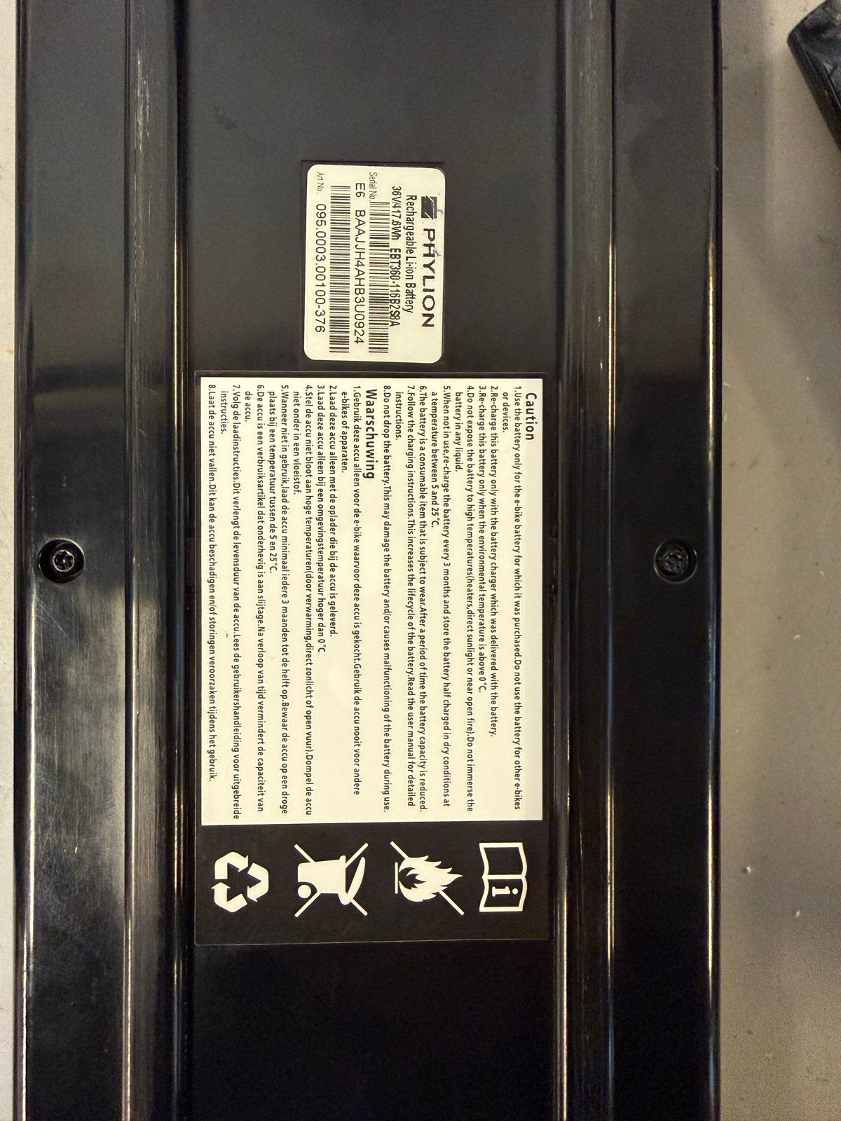 Cortina drager accu defect - Phylon Ecomo 400, Gebruikt