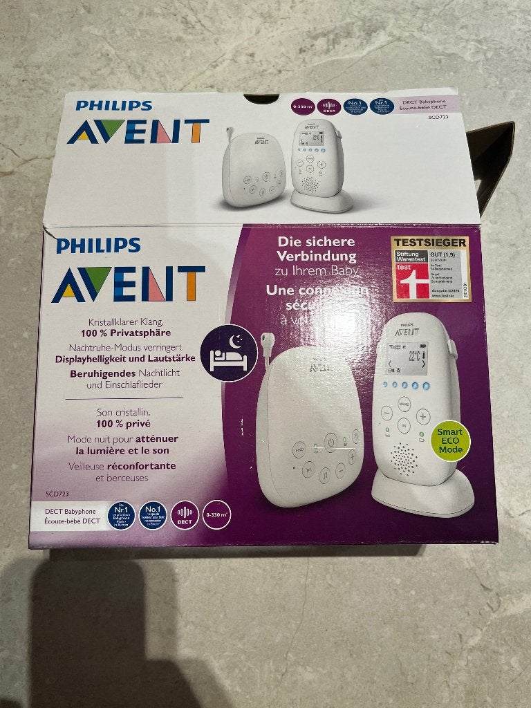 Philips Avent SCD723 DECT Babyfoon - Betrouwbaar en Veilig, Ophalen, Zo goed als nieuw, 250 meter of meer, Terugspreekfunctie