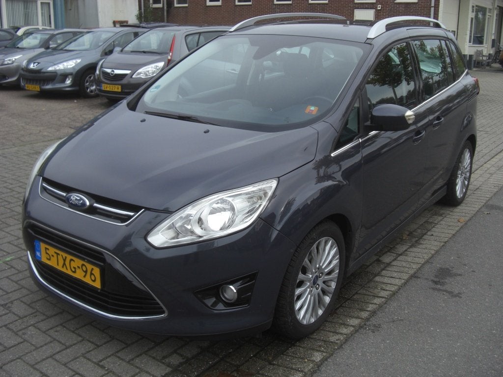 Ford Grand C-Max 1.0 Titanium, 125 pk, Gebruikt, Verwarmde buitenspiegels, Origineel Nederlands