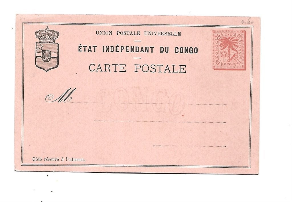 Congo, Verzenden, Briefkaart
