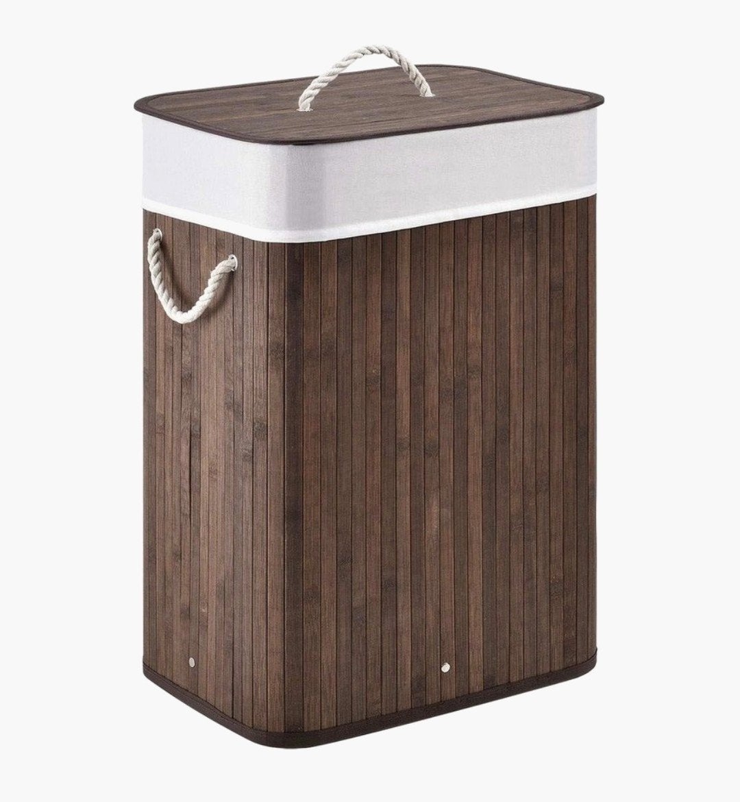 Stijlvolle bamboe wasmand met deksel - Nieuw!, Huis en Inrichting, Nieuw, Ophalen of Verzenden, Natuurlijk materiaal, Modern