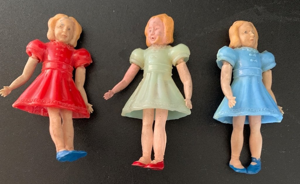 vintage poppetjes jaren 40/50, Ophalen of Verzenden