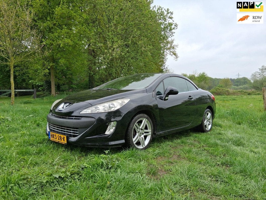 Peugeot 308 CC 1.6 THP Feline cabrio 308cc, Auto's, Euro 5, Zwart, Zwart, Leder