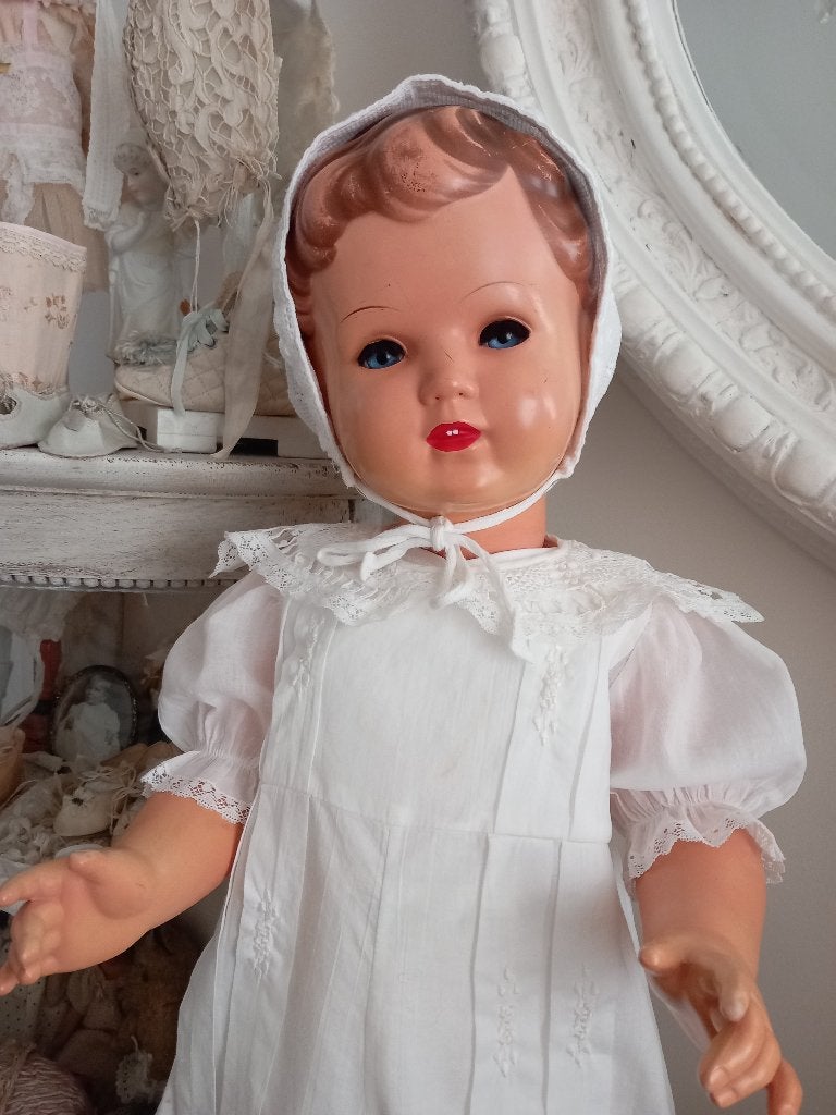 oud antiek peuter of poppen mutsje., Ophalen, Zo goed als nieuw, Kleertjes