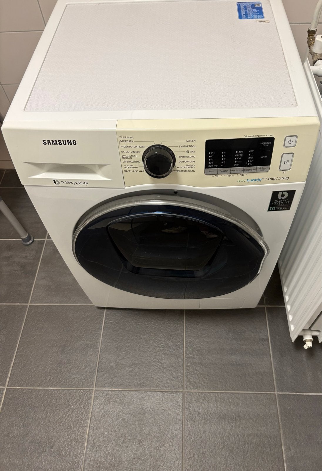 Samsung Was/droog combi - Rubber en pluizenfilter defect, Ophalen of Verzenden, Niet werkend