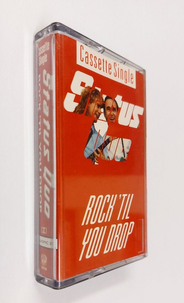 Status Quo CASSETTE SINGLE Rock 'Til You Drop UK 1991, Cd's en Dvd's, Verzenden, 1 bandje, Origineel, Rock en Metal
