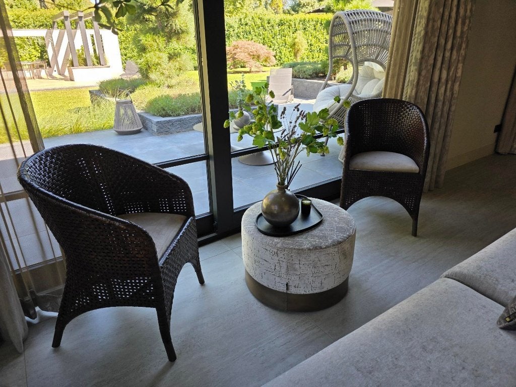 eetkamer stoelen  Donker bruin gevlochten leder, Modern Klassiek, Gebruikt, Bruin, Leer