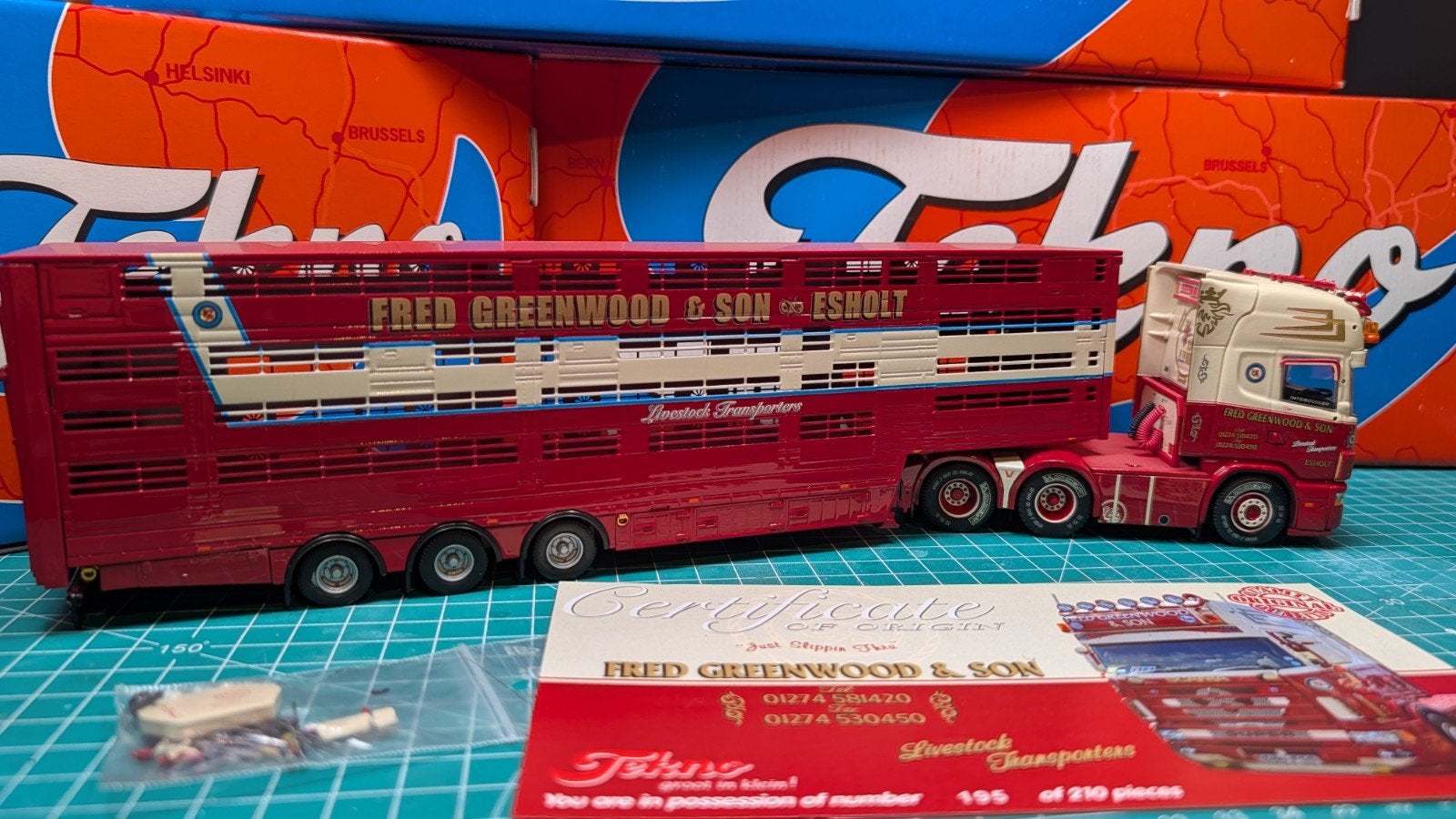 Tekno Scania 4 serie Greenwood, Hobby en Vrije tijd, Ophalen of Verzenden, Zo goed als nieuw, Bus of Vrachtwagen, Tekno