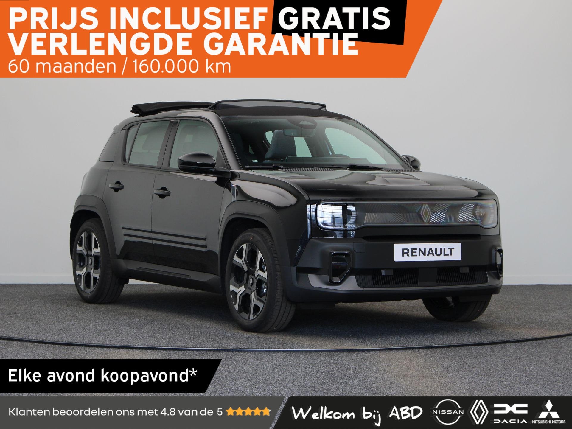 Renault 4 comfort range techno 52 kWh | Plein sud canvas dak, Auto's, Dealer onderhouden, Stof, 750 kg, 150 pk