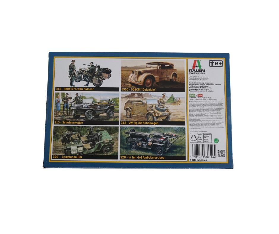 Italeri Willys MB Jeep with Trailer ITA-0314 1/35, Italeri, 1:32 tot 1:50, Nieuw, Ophalen of Verzenden