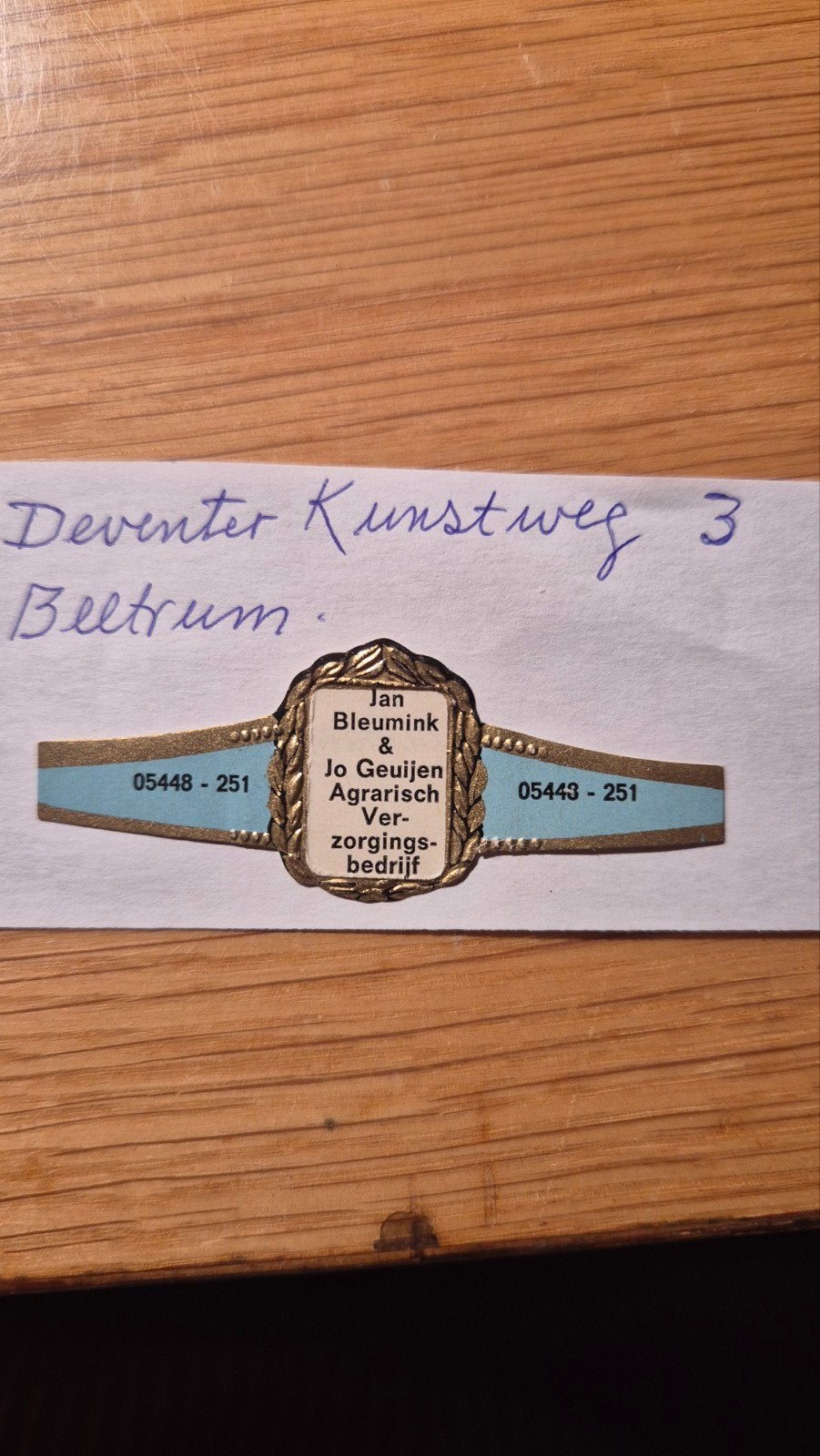 Sigarenbanden Beltrum, Ophalen, Sigarenbandjes