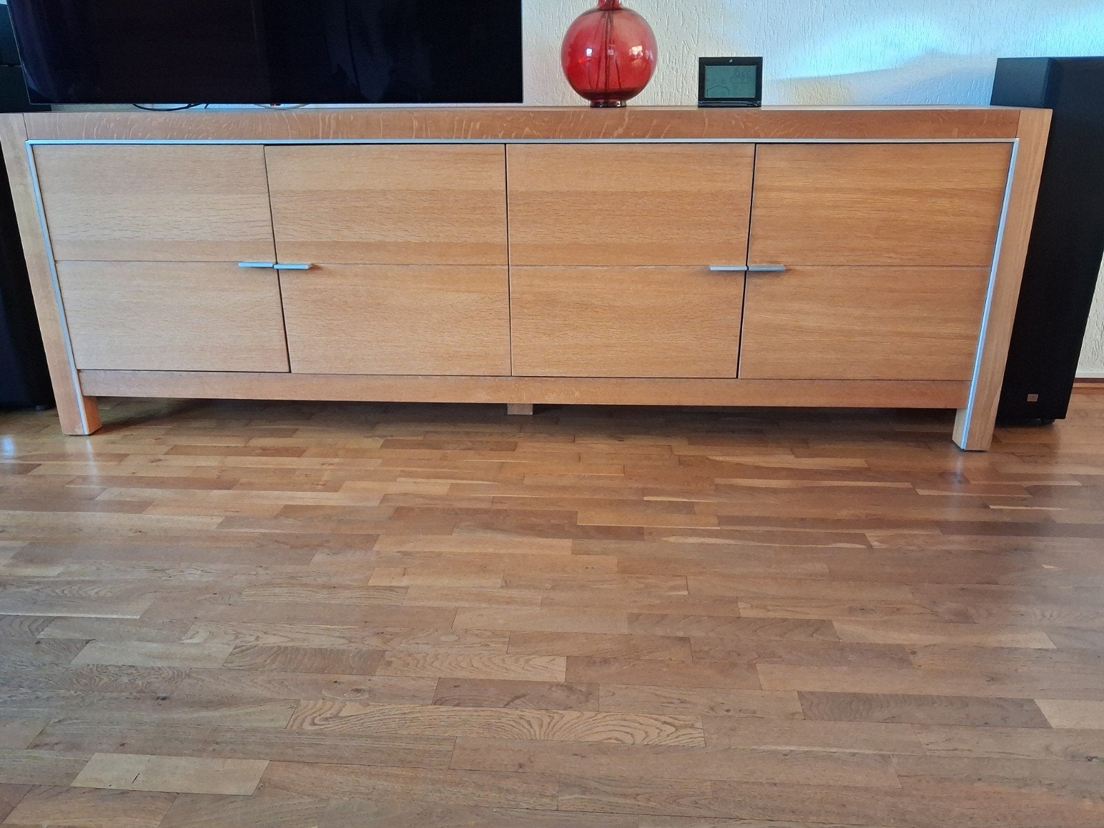 Dressoir massief eiken  € 100.00, Huis en Inrichting, Kasten | Dressoirs, Ophalen, Gebruikt, Eikenhout, 200 cm of meer
