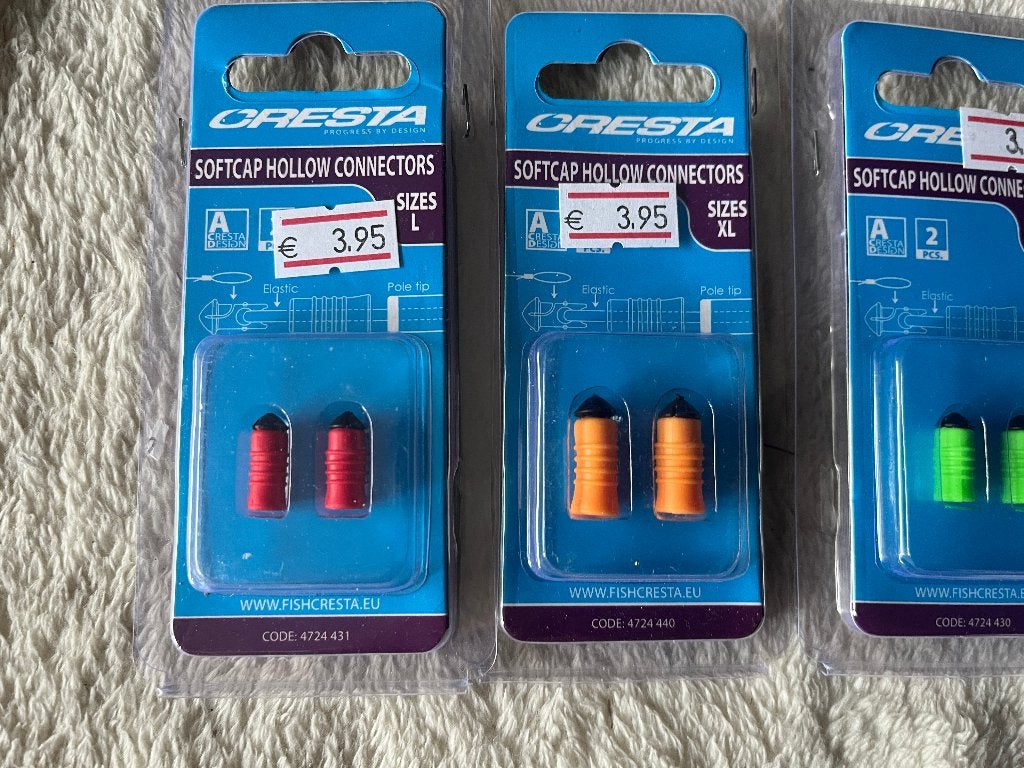 adv 228 / NIEUW mixset 4 blisters softcap connectors CRESTA, Ophalen of Verzenden, Nieuw, Overige typen