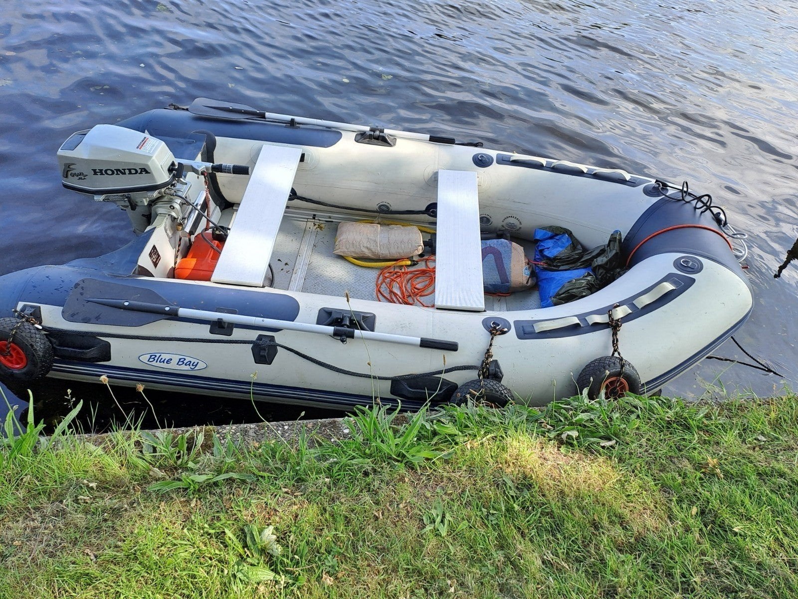 rubberboot met 5pk 4t, Watersport en Boten, Ophalen, Gebruikt, Motor en Techniek
