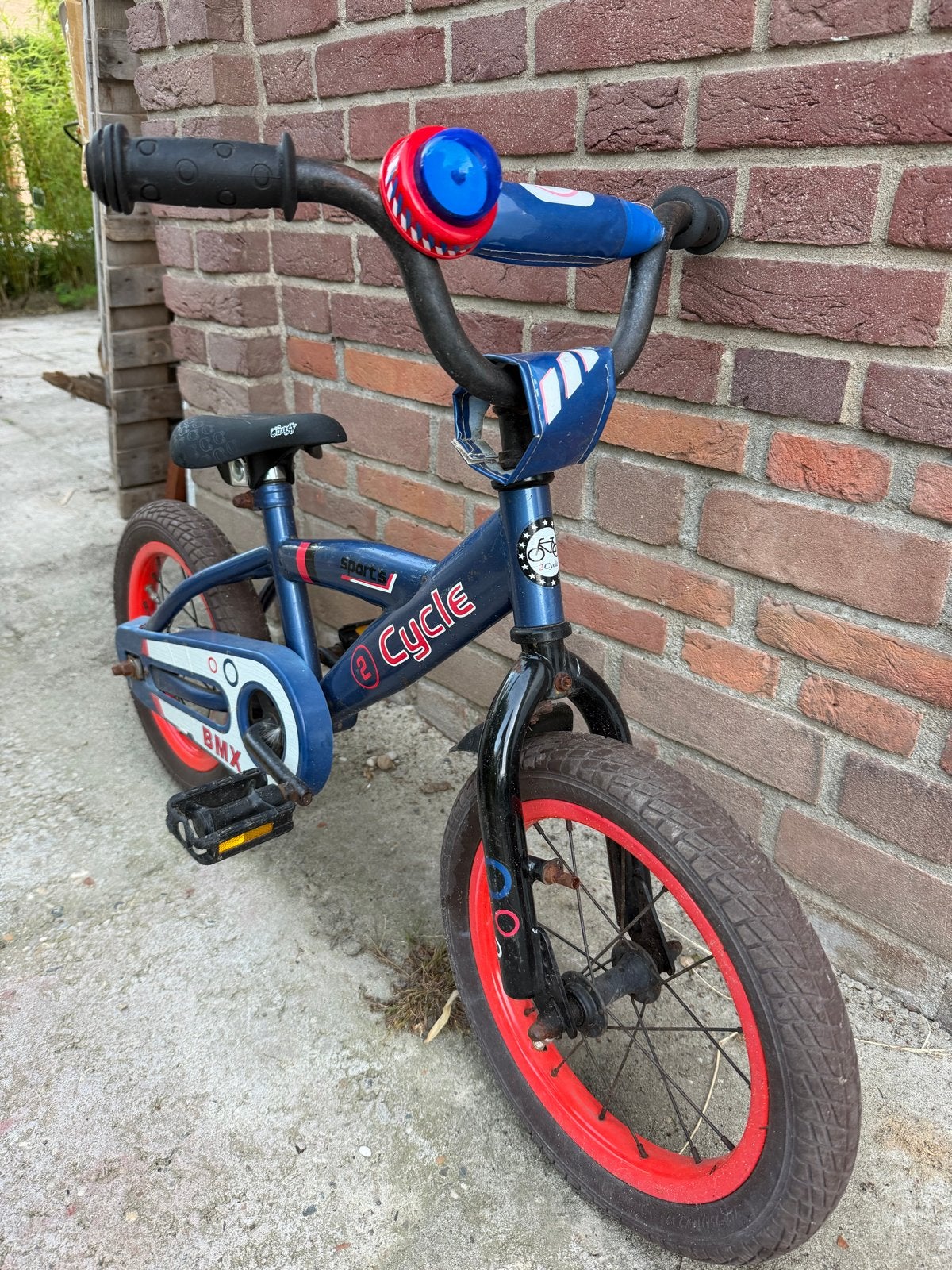 Leuk jongensfietsje 3/4 jaar met brandweerbel, Ophalen, Gebruikt
