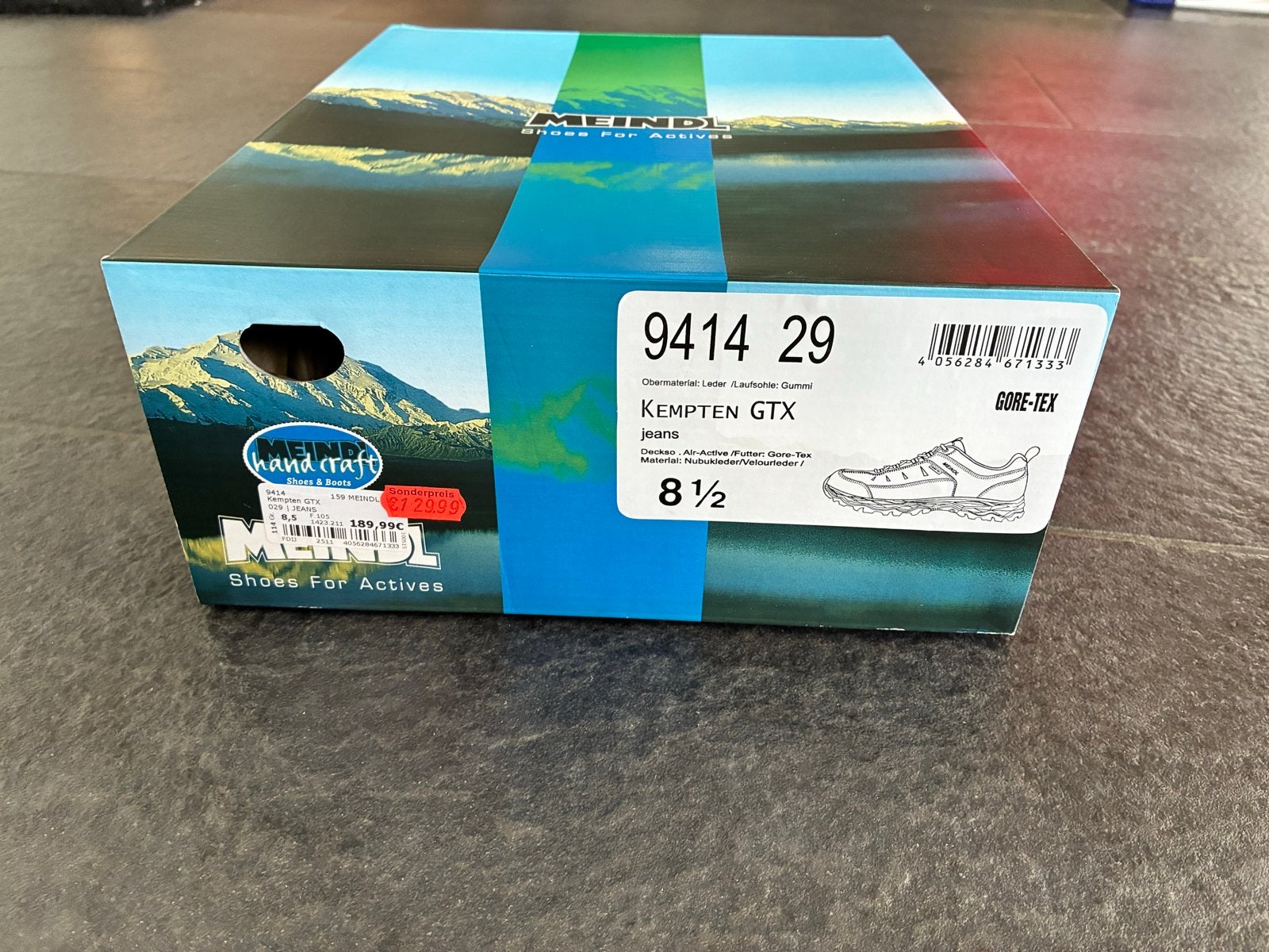 Meindl Kempten GTX Heren Wandelschoenen Laag Maat 8,5, Kleding | Heren, Ophalen, Nieuw, Zwart, Wandelschoenen of Bergschoenen