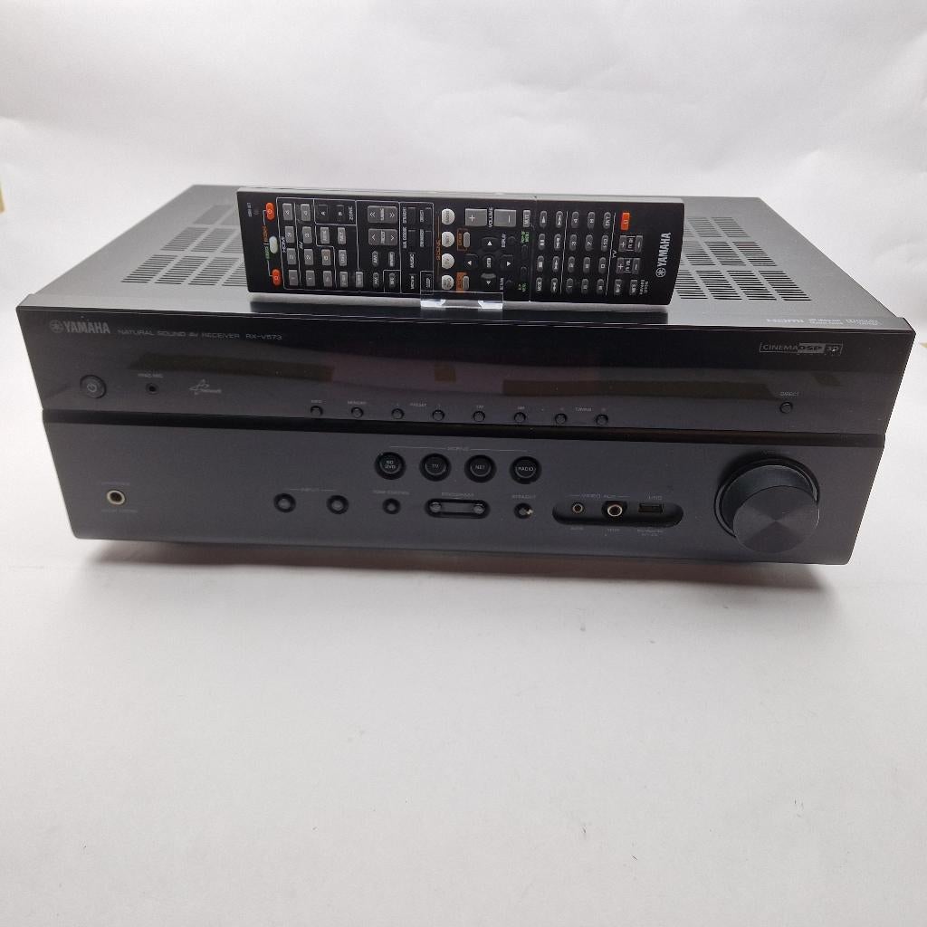 Yamaha rx-v573 + Ab || Nu voor maar € 149.99, Ophalen of Verzenden, Gebruikt, 120 watt of meer, Yamaha
