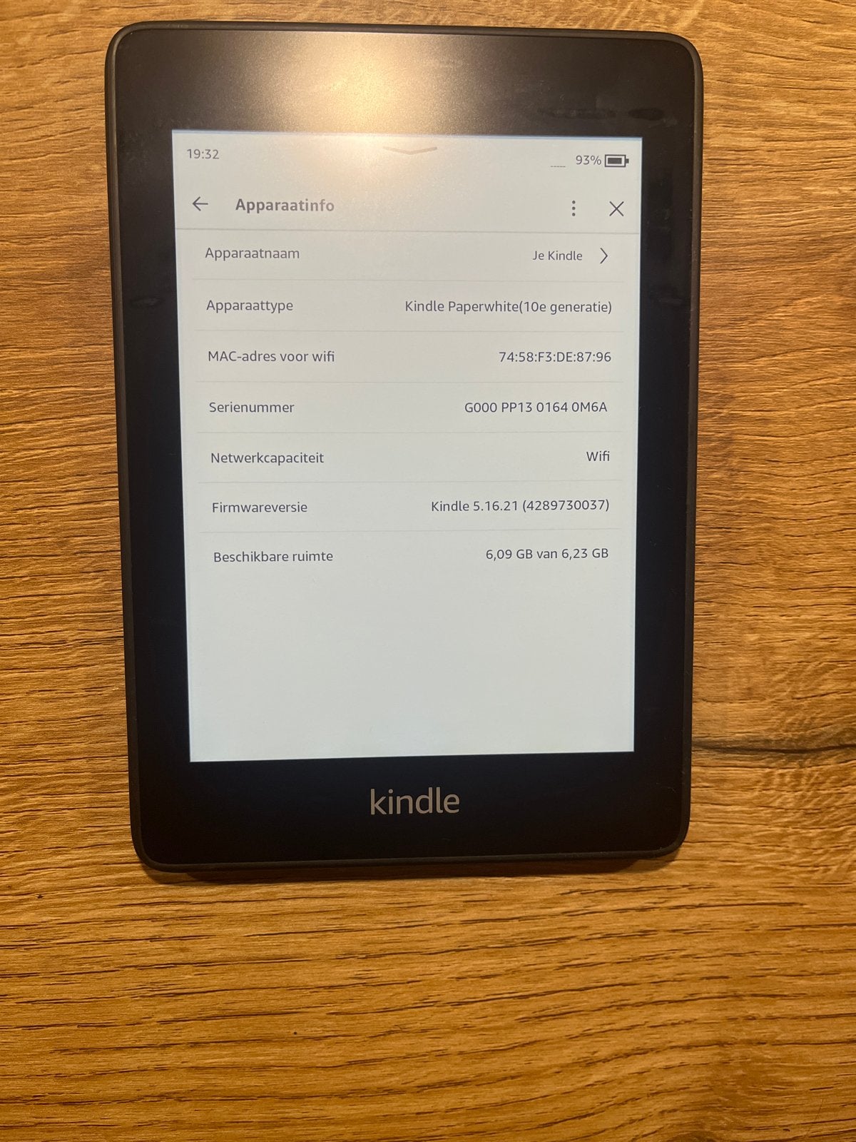 Kindle Paperwhite (10e generatie 8gb) (225b), Ophalen of Verzenden, Gebruikt, 6 inch of minder, 8 GB