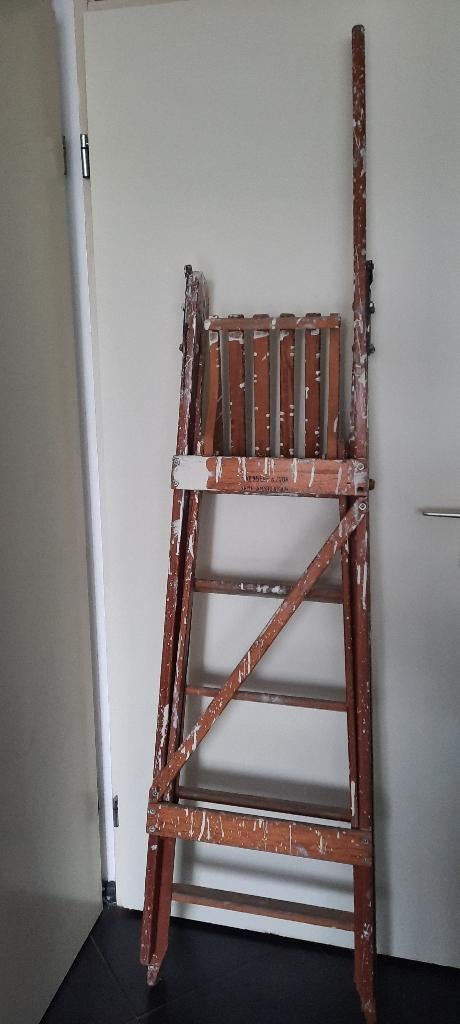 Antiek trap lader authentiek van Amsterdam Kemberg & zoon, Ophalen