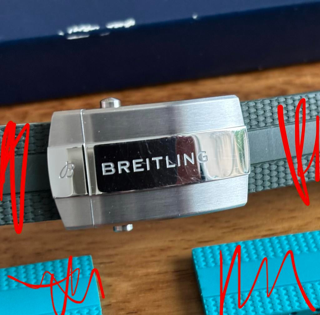 Breitling vouwsluiting 18mm SuperOcean, Ophalen of Verzenden, Zo goed als nieuw