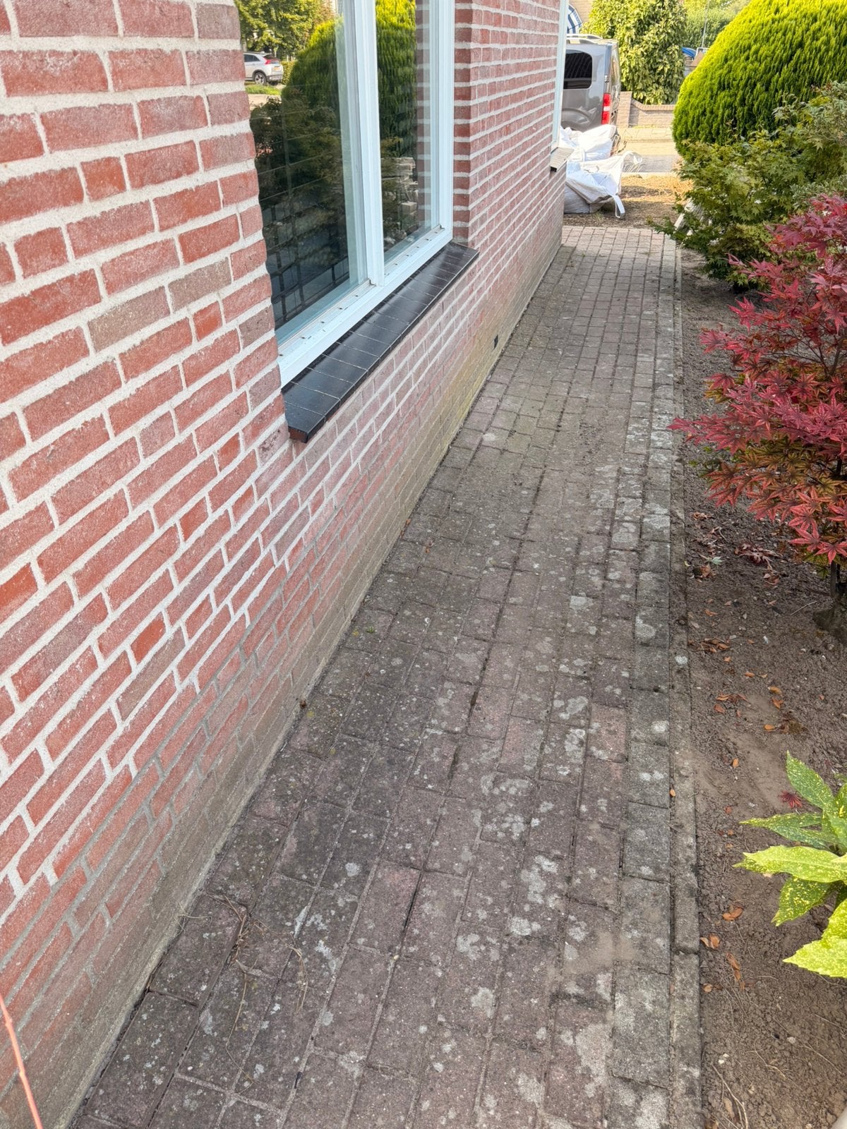 18m2 bestrating klinkers, Ophalen, Gebruikt, Klinkers, 10 m² of meer