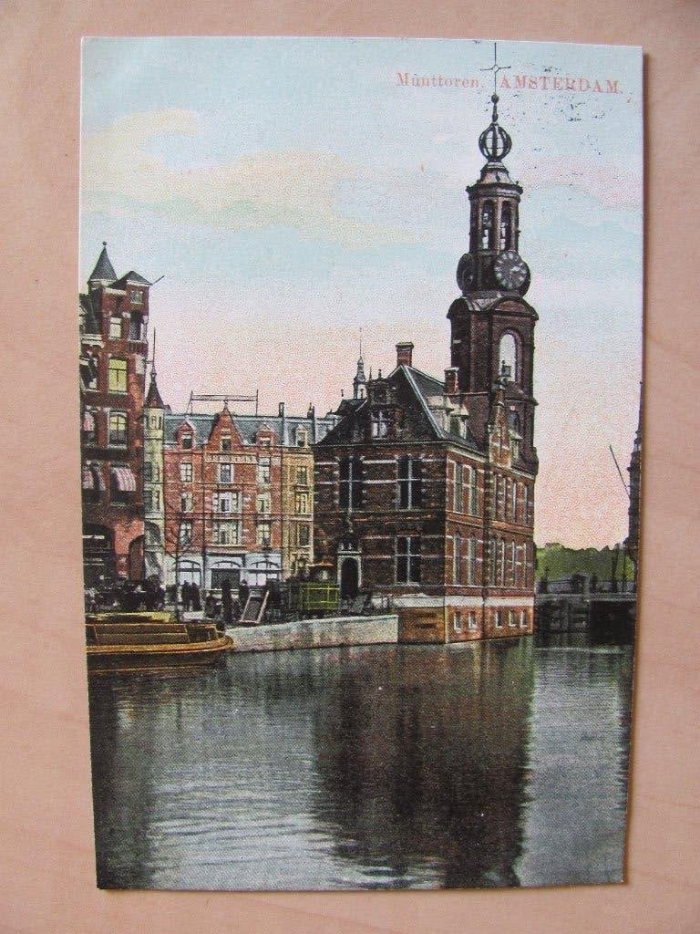 Amsterdam 1907 Munttoren, Ophalen of Verzenden, Voor 1920, Noord-Holland