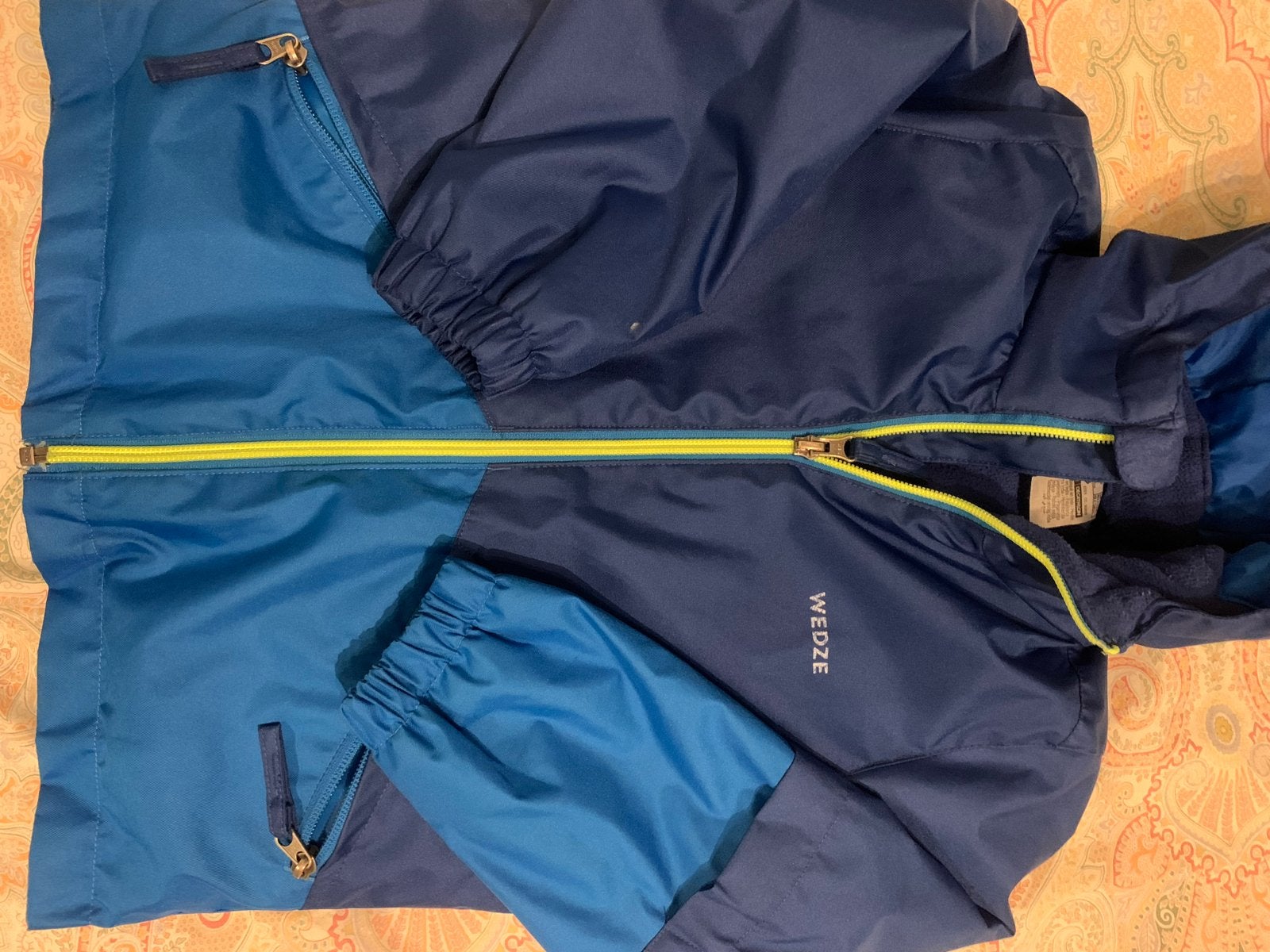 Wedze Kinder Ski-jas - Blauw, Ophalen of Verzenden, Gebruikt, Jongen of Meisje