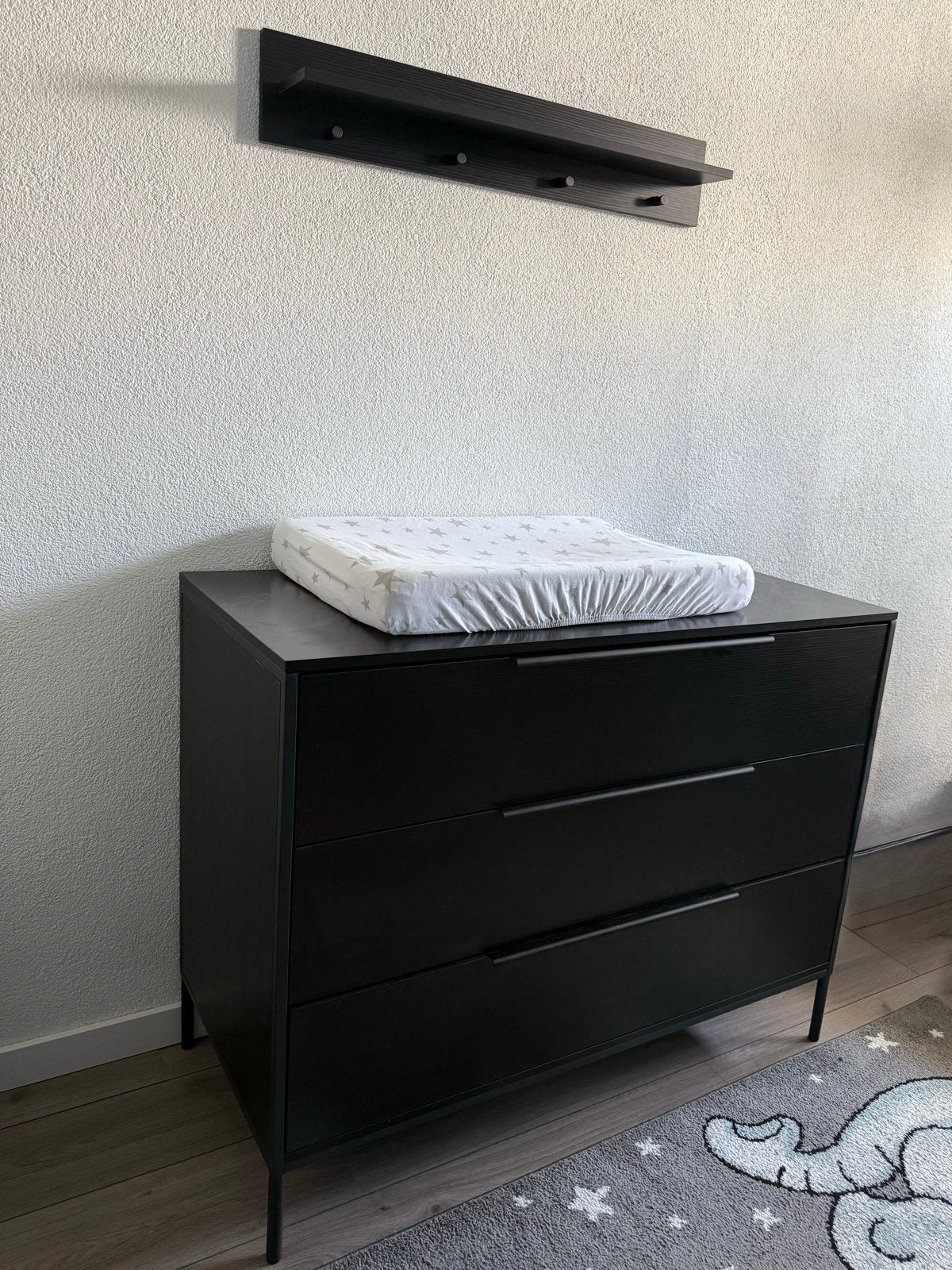 Complete babykamer met marmerlook (schommelstoel optioneel), Ophalen, Zo goed als nieuw, Jongetje of Meisje