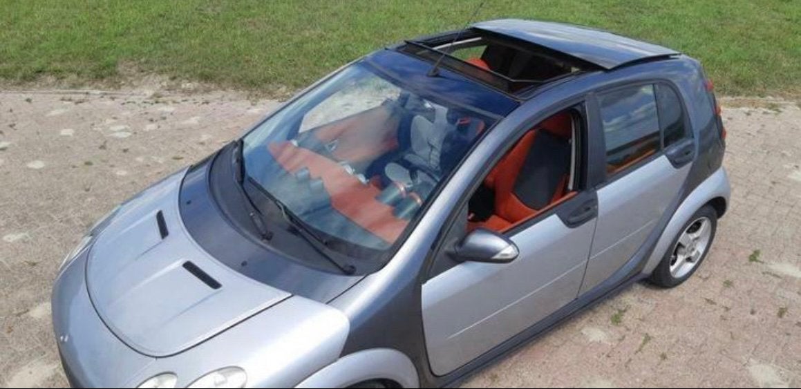 Smart ForFour 1.3 2005  pano schuifdak, Stof, 40 €/maand, Origineel Nederlands, Overige kleuren